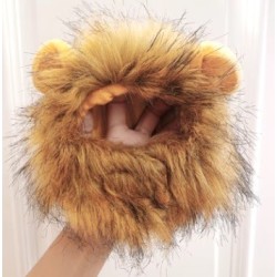 gorro cabeza de león para gatos - adorable y divertido accesorio para tu mascota