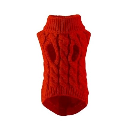 Jersey color rojo para perros - Cálido, cómodo y elegante para tu mascota. IKKILAND