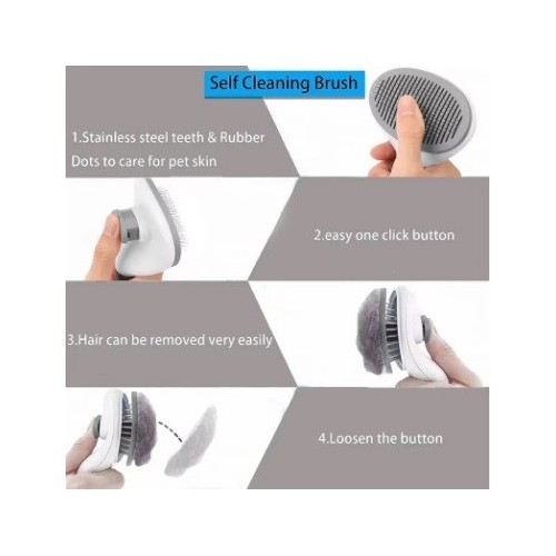 Cepillo para pelo largo de mascotas - Ideal para un pelaje suave y sin enredos para tu mascota