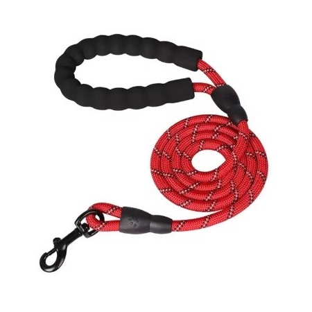 Correa para perros color rojo - Resistente, cómoda y con estilo