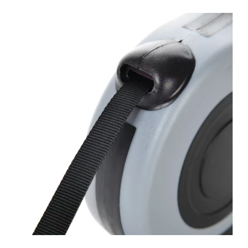 Correa extensible para perro color gris - control y libertad en paseos