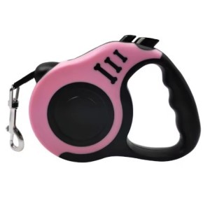 Compra correa extensible color rosa para perros