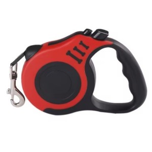Correo extensible roja para perros - comodidad y control en paseos