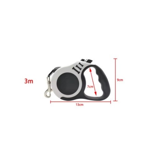 Correo extensible roja para perros - comodidad y control en paseos